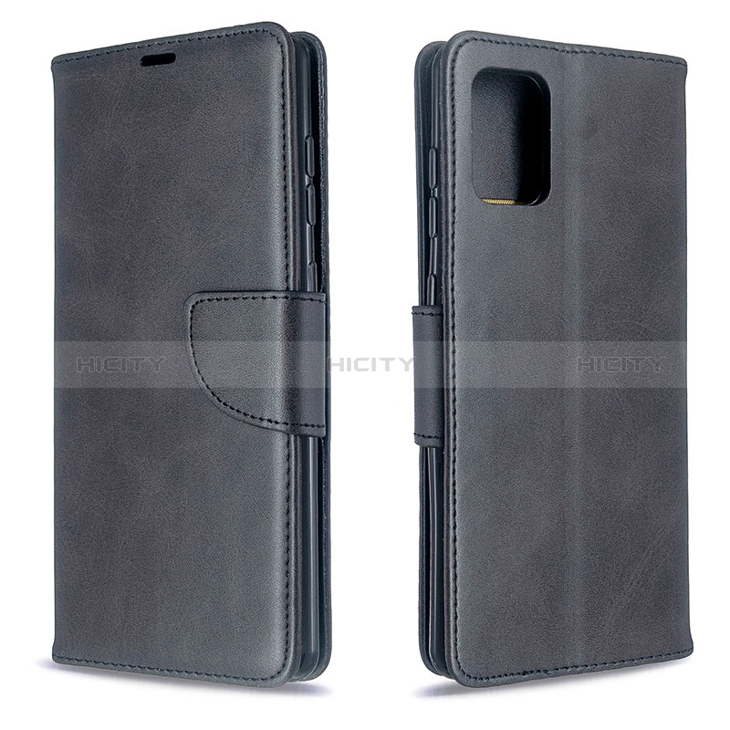 Funda de Cuero Cartera con Soporte Carcasa B04F para Samsung Galaxy A71 4G A715 Negro