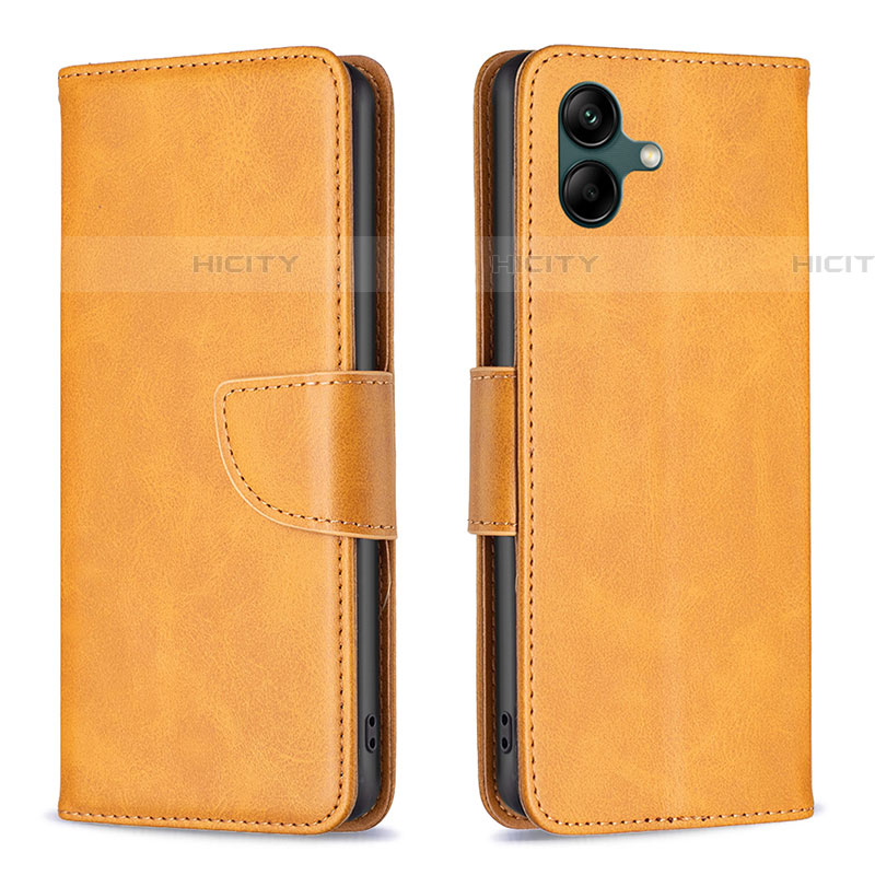 Funda de Cuero Cartera con Soporte Carcasa B04F para Samsung Galaxy F14 5G Marron Claro