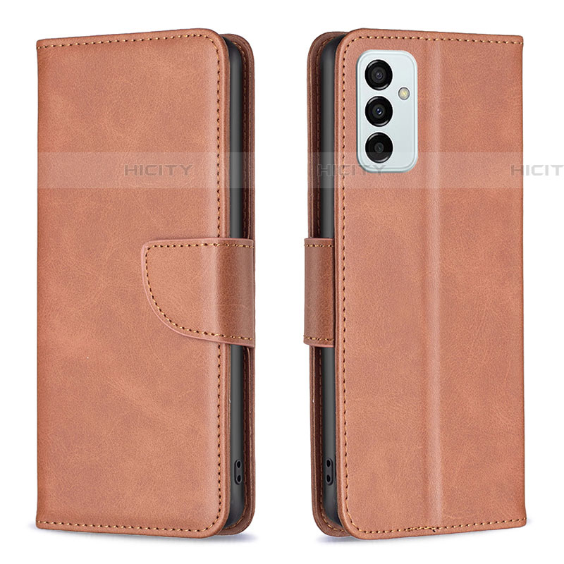 Funda de Cuero Cartera con Soporte Carcasa B04F para Samsung Galaxy F23 5G Marron