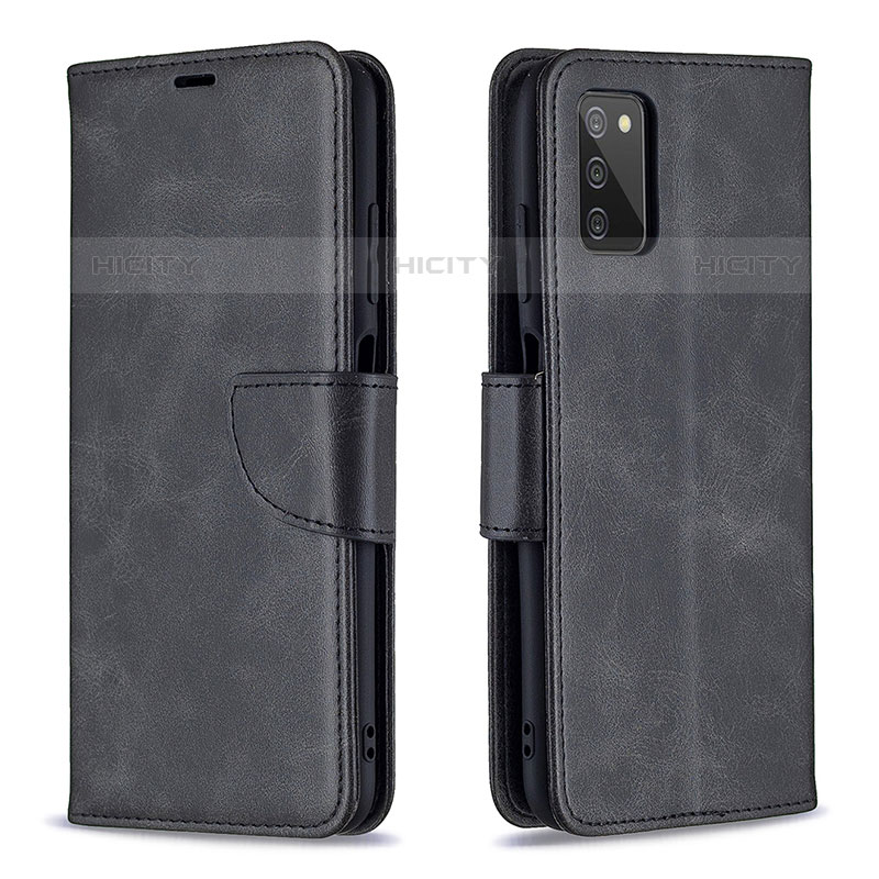 Funda de Cuero Cartera con Soporte Carcasa B04F para Samsung Galaxy M02s Negro