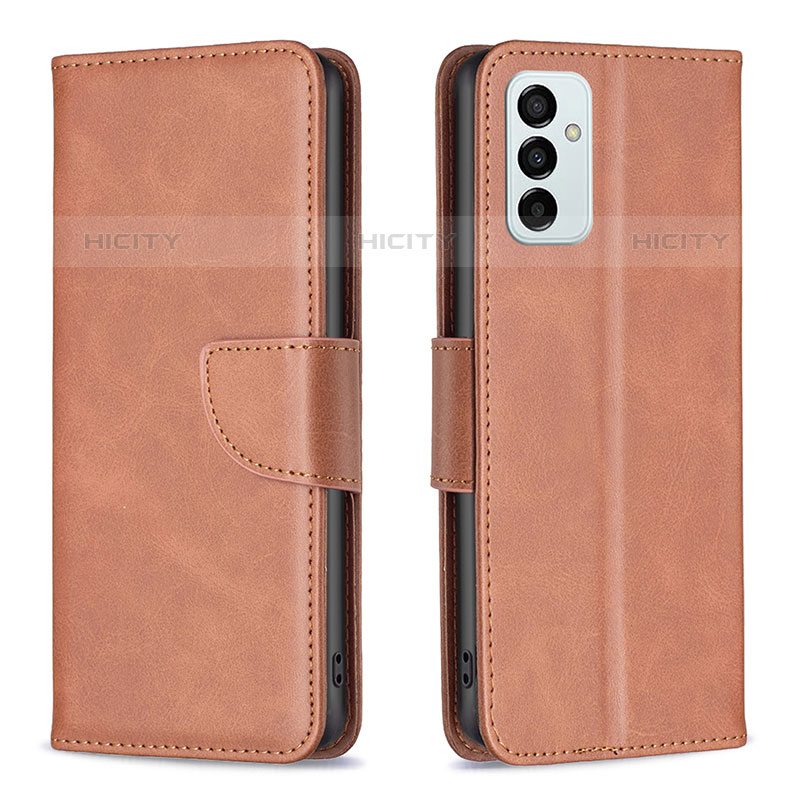 Funda de Cuero Cartera con Soporte Carcasa B04F para Samsung Galaxy M23 5G Marron