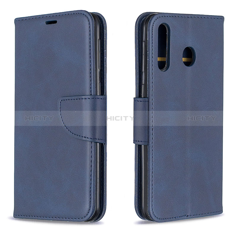 Funda de Cuero Cartera con Soporte Carcasa B04F para Samsung Galaxy M30 Azul