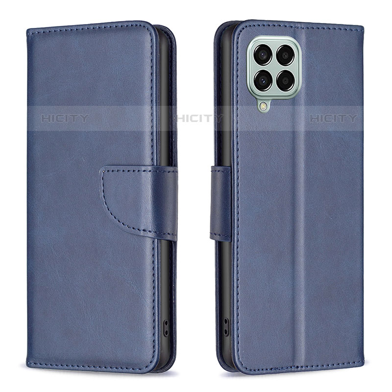 Funda de Cuero Cartera con Soporte Carcasa B04F para Samsung Galaxy M33 5G Azul