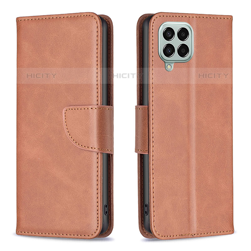 Funda de Cuero Cartera con Soporte Carcasa B04F para Samsung Galaxy M33 5G Marron