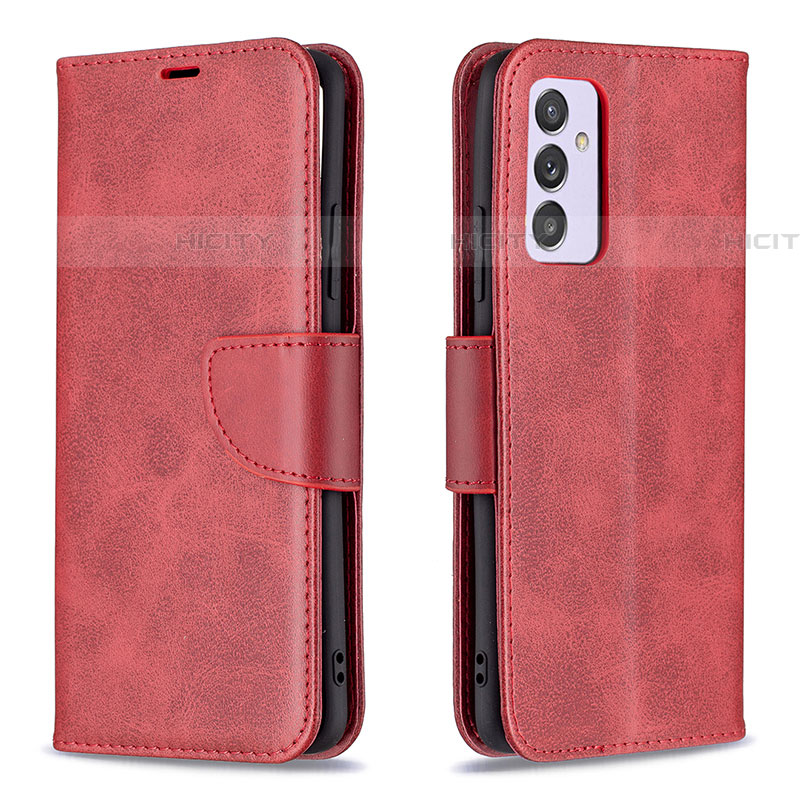 Funda de Cuero Cartera con Soporte Carcasa B04F para Samsung Galaxy M34 5G Rojo