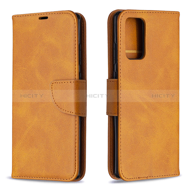 Funda de Cuero Cartera con Soporte Carcasa B04F para Samsung Galaxy Note 20 5G Marron Claro