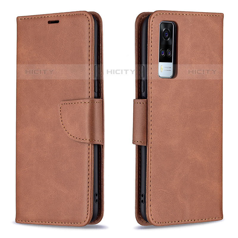 Funda de Cuero Cartera con Soporte Carcasa B04F para Vivo Y51A