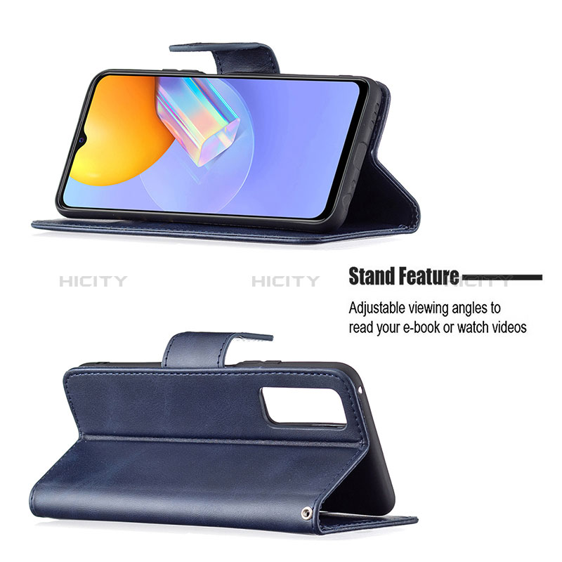 Funda de Cuero Cartera con Soporte Carcasa B04F para Vivo Y53s 4G