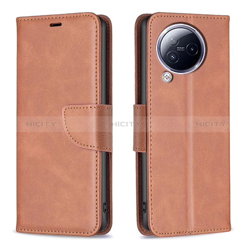 Funda de Cuero Cartera con Soporte Carcasa B04F para Xiaomi Civi 3 5G Marron