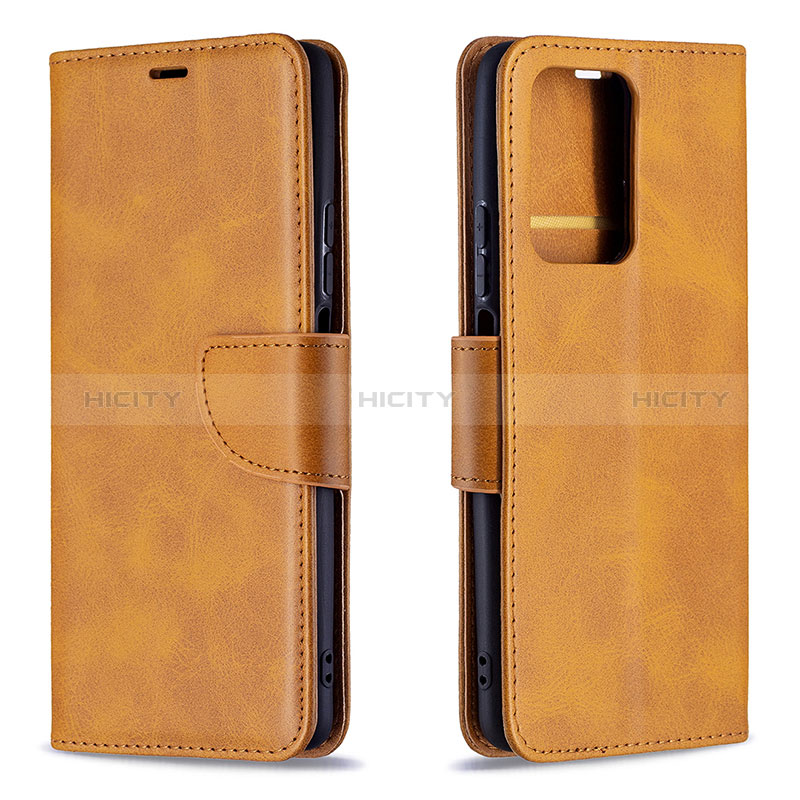 Funda de Cuero Cartera con Soporte Carcasa B04F para Xiaomi Mi 11T 5G Marron Claro