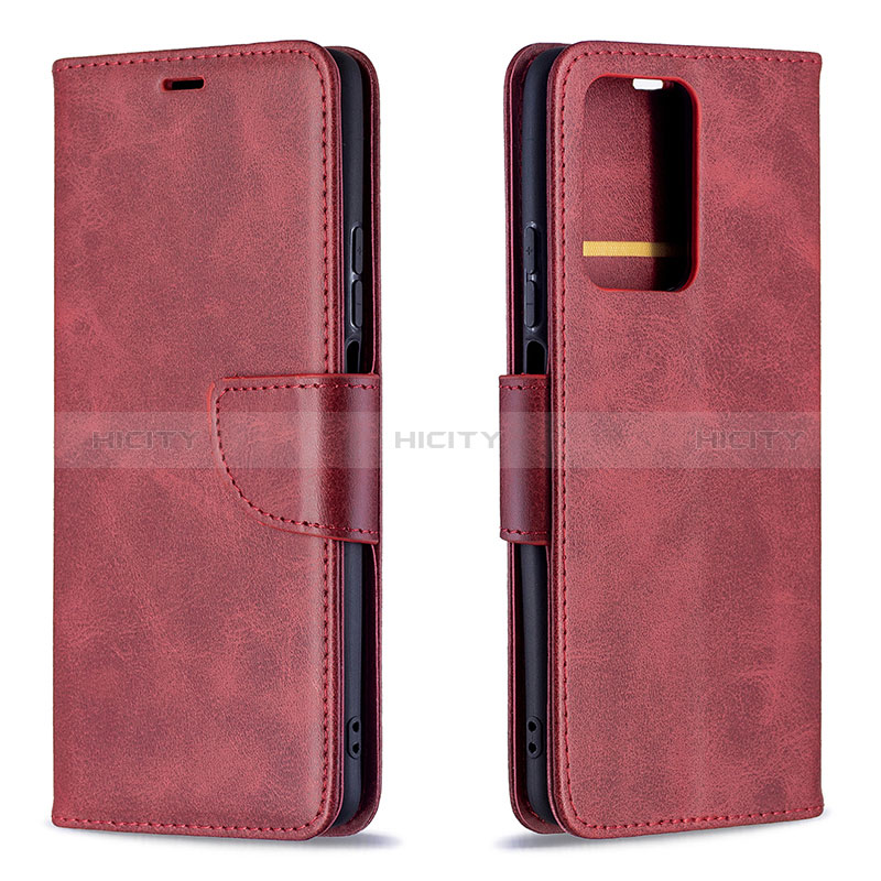 Funda de Cuero Cartera con Soporte Carcasa B04F para Xiaomi Mi 11T 5G Rojo