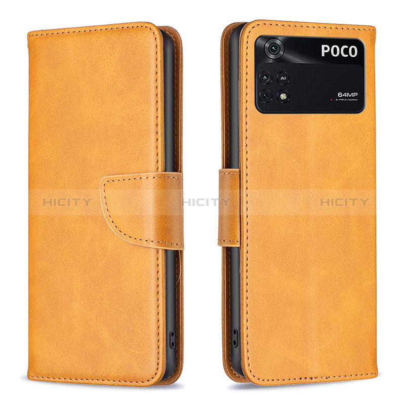 Funda de Cuero Cartera con Soporte Carcasa B04F para Xiaomi Poco M4 Pro 4G