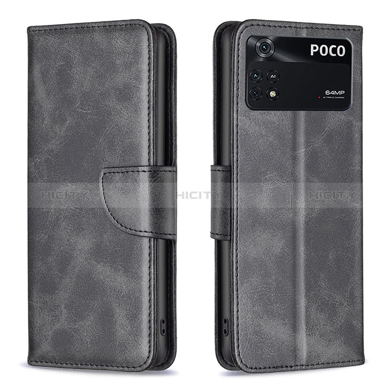 Funda de Cuero Cartera con Soporte Carcasa B04F para Xiaomi Poco M4 Pro 4G