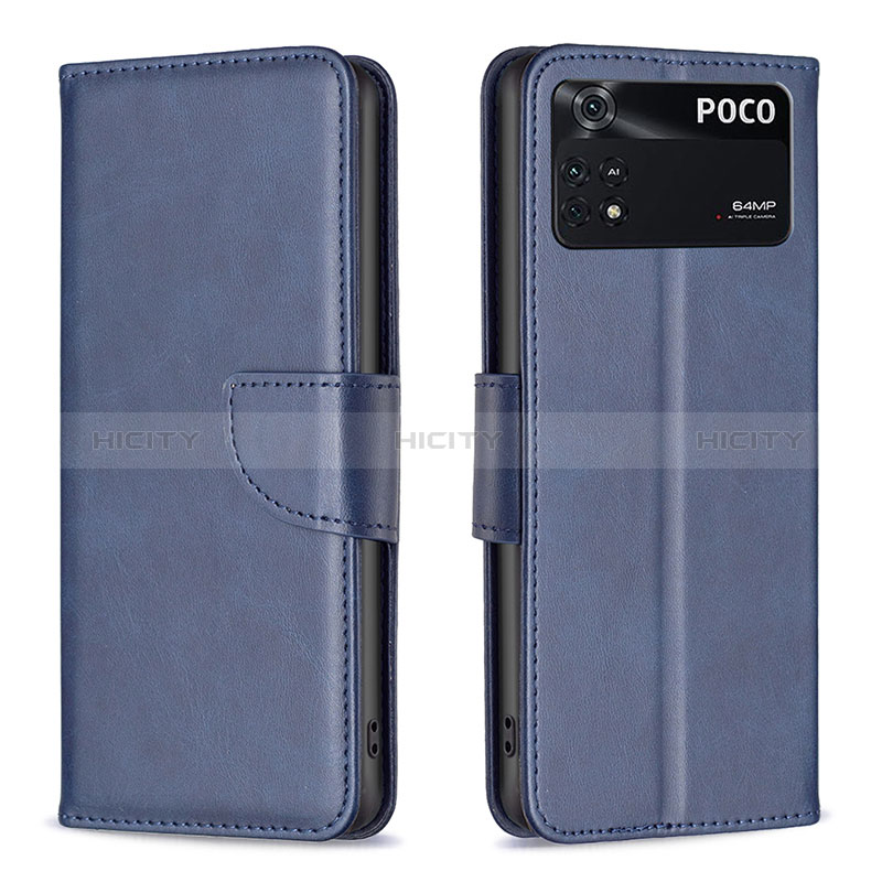 Funda de Cuero Cartera con Soporte Carcasa B04F para Xiaomi Poco M4 Pro 4G