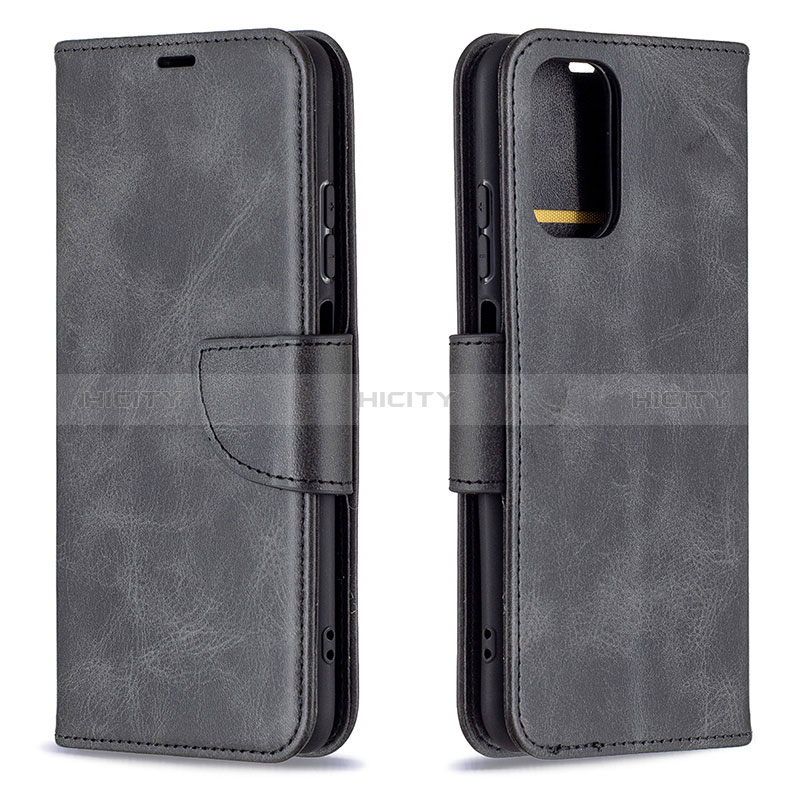 Funda de Cuero Cartera con Soporte Carcasa B04F para Xiaomi Poco M5S Negro