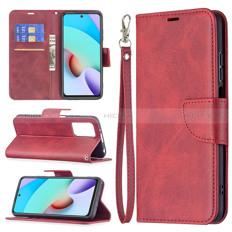 Funda de Cuero Cartera con Soporte Carcasa B04F para Xiaomi Redmi 10 (2022)