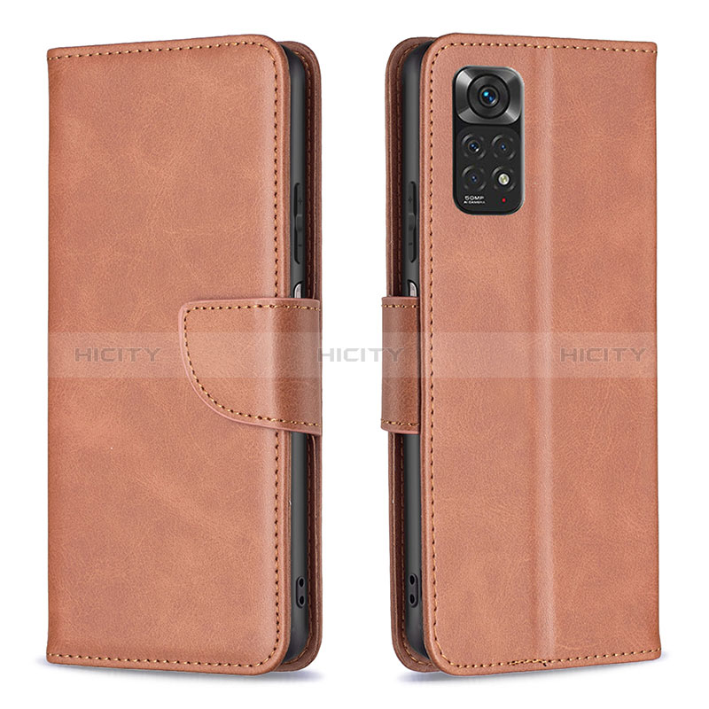 Funda de Cuero Cartera con Soporte Carcasa B04F para Xiaomi Redmi Note 11 4G (2022)