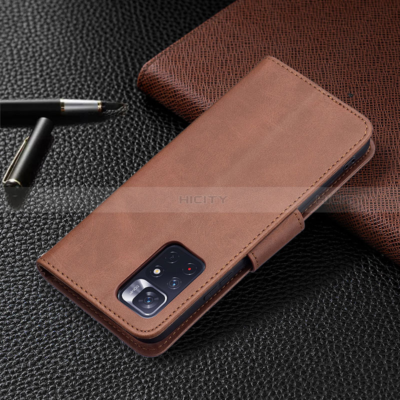 Funda de Cuero Cartera con Soporte Carcasa B04F para Xiaomi Redmi Note 11 5G