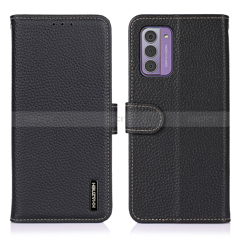 Funda de Cuero Cartera con Soporte Carcasa B04H para Nokia G42 5G Negro