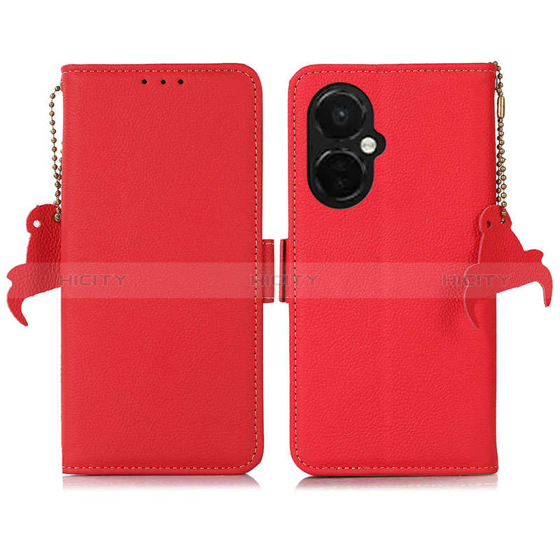 Funda de Cuero Cartera con Soporte Carcasa B04H para OnePlus Nord CE 3 Lite 5G Rojo