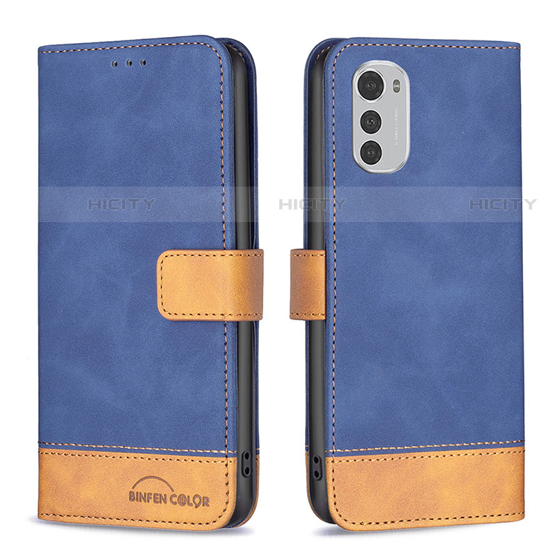 Funda de Cuero Cartera con Soporte Carcasa B05F para Motorola Moto E32s