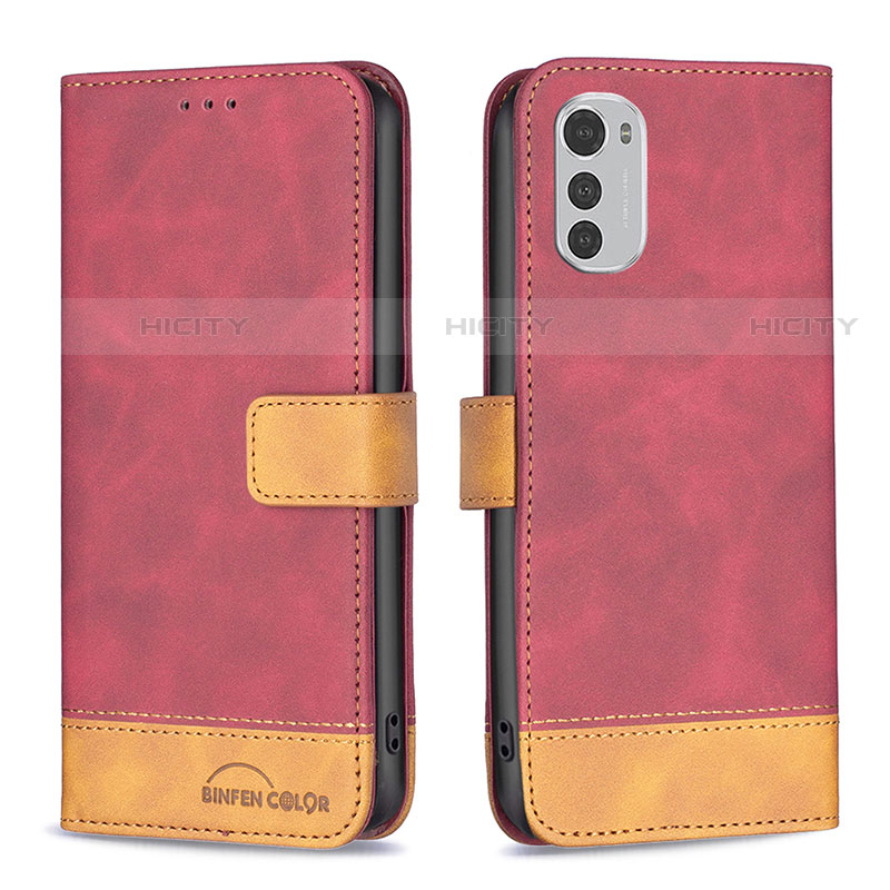 Funda de Cuero Cartera con Soporte Carcasa B05F para Motorola Moto E32s