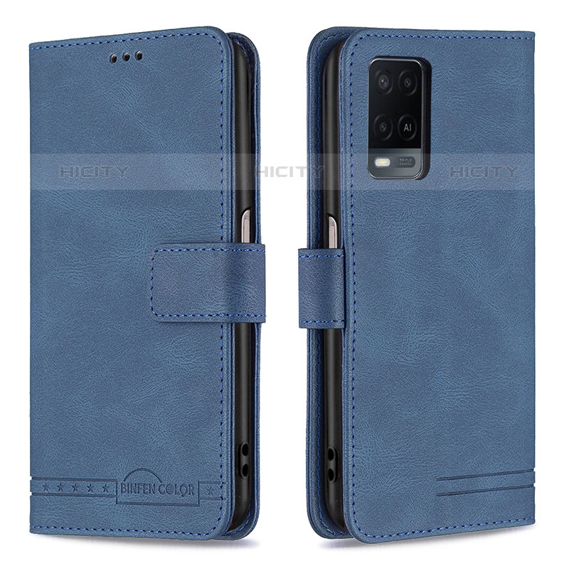 Funda de Cuero Cartera con Soporte Carcasa B05F para Oppo A54 4G