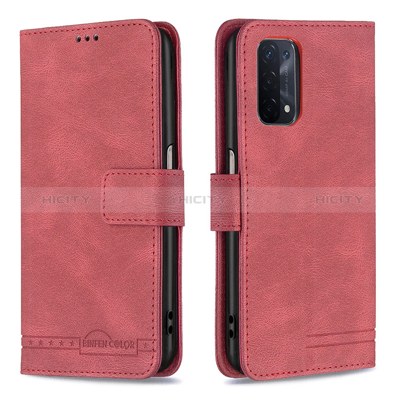 Funda de Cuero Cartera con Soporte Carcasa B05F para Oppo A74 5G