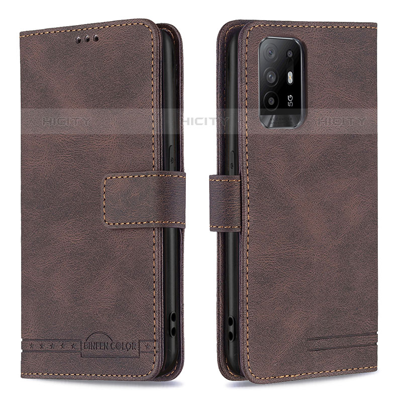 Funda de Cuero Cartera con Soporte Carcasa B05F para Oppo A95 5G