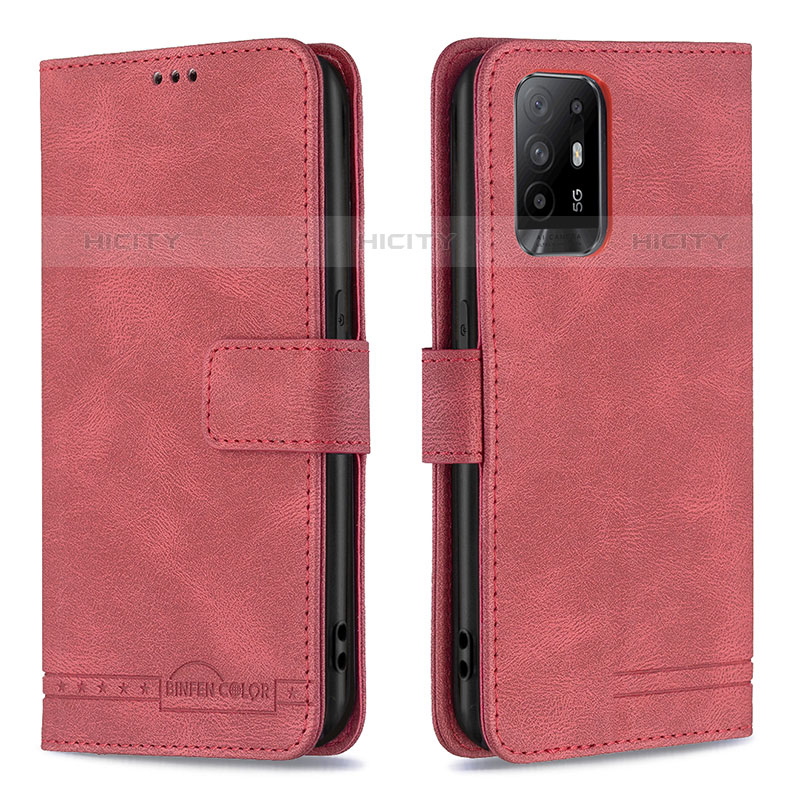 Funda de Cuero Cartera con Soporte Carcasa B05F para Oppo A95 5G