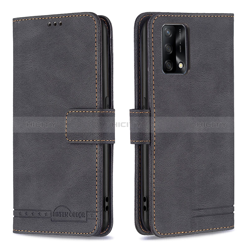 Funda de Cuero Cartera con Soporte Carcasa B05F para Oppo F19