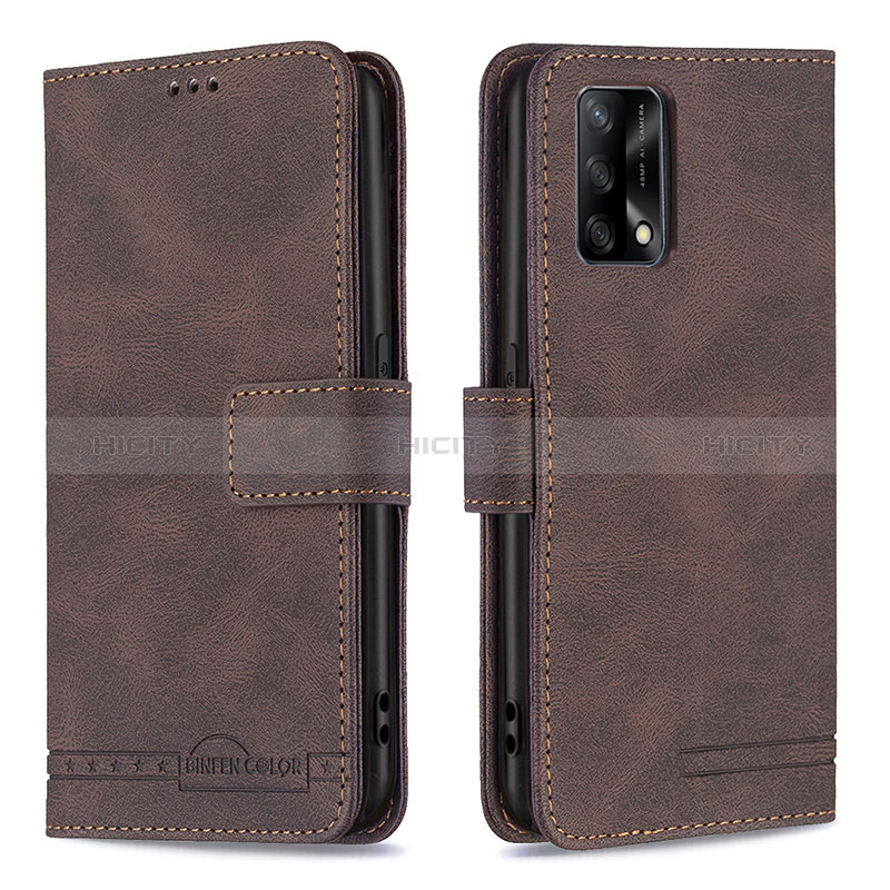 Funda de Cuero Cartera con Soporte Carcasa B05F para Oppo F19