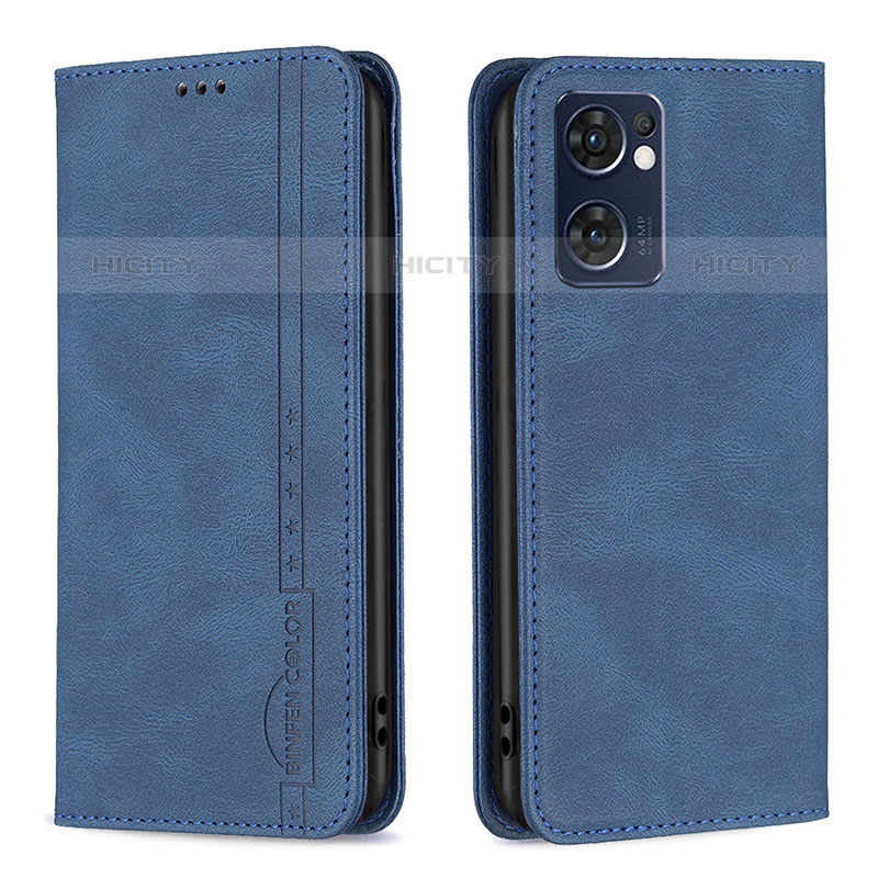 Funda de Cuero Cartera con Soporte Carcasa B05F para Oppo Reno7 5G