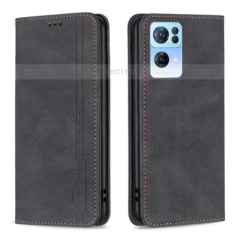 Funda de Cuero Cartera con Soporte Carcasa B05F para Oppo Reno7 Pro 5G