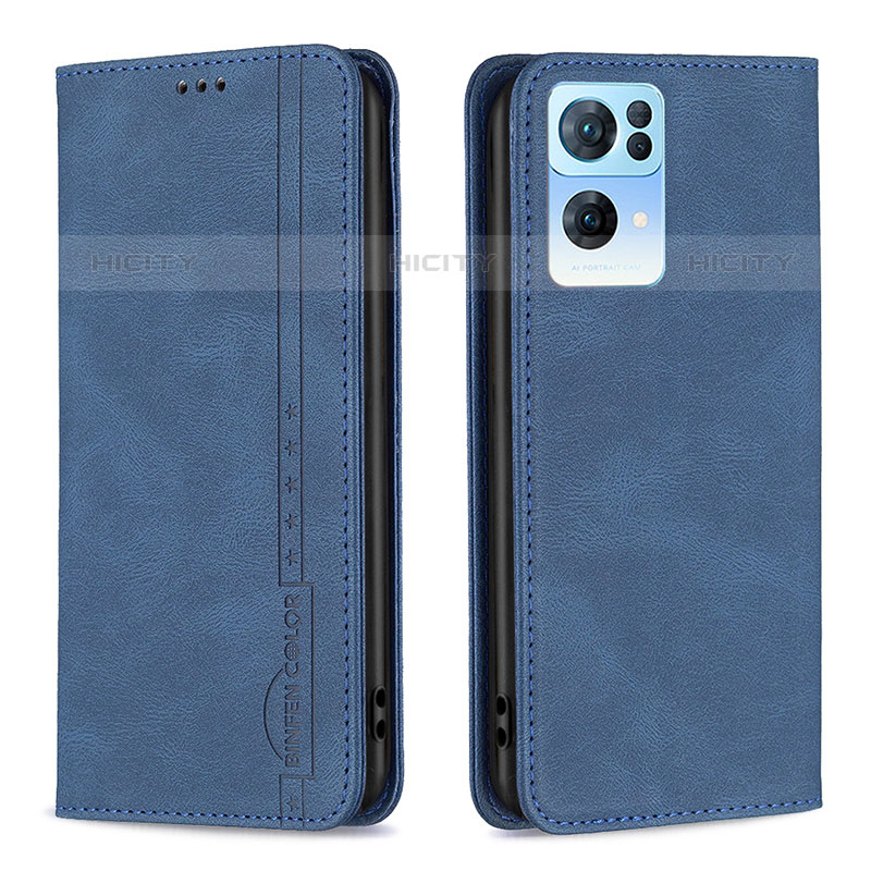 Funda de Cuero Cartera con Soporte Carcasa B05F para Oppo Reno7 Pro 5G