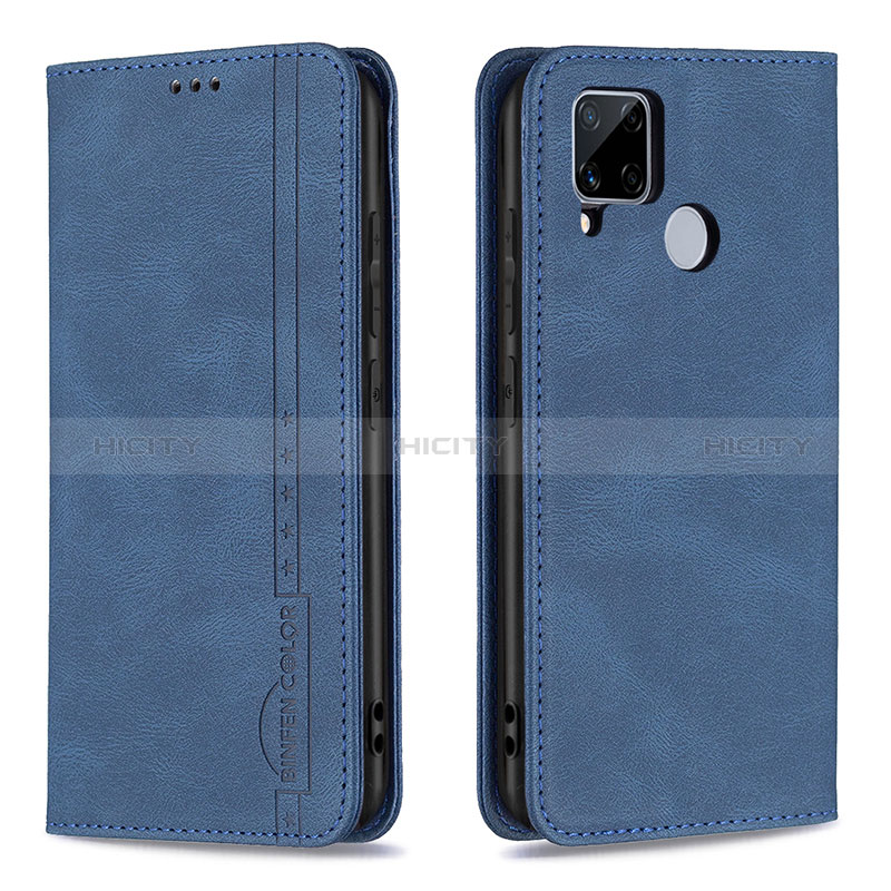 Funda de Cuero Cartera con Soporte Carcasa B05F para Realme C12