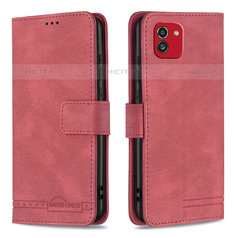 Funda de Cuero Cartera con Soporte Carcasa B05F para Samsung Galaxy A03