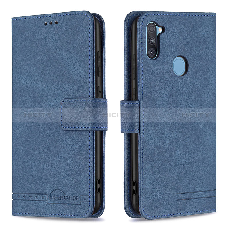 Funda de Cuero Cartera con Soporte Carcasa B05F para Samsung Galaxy A11