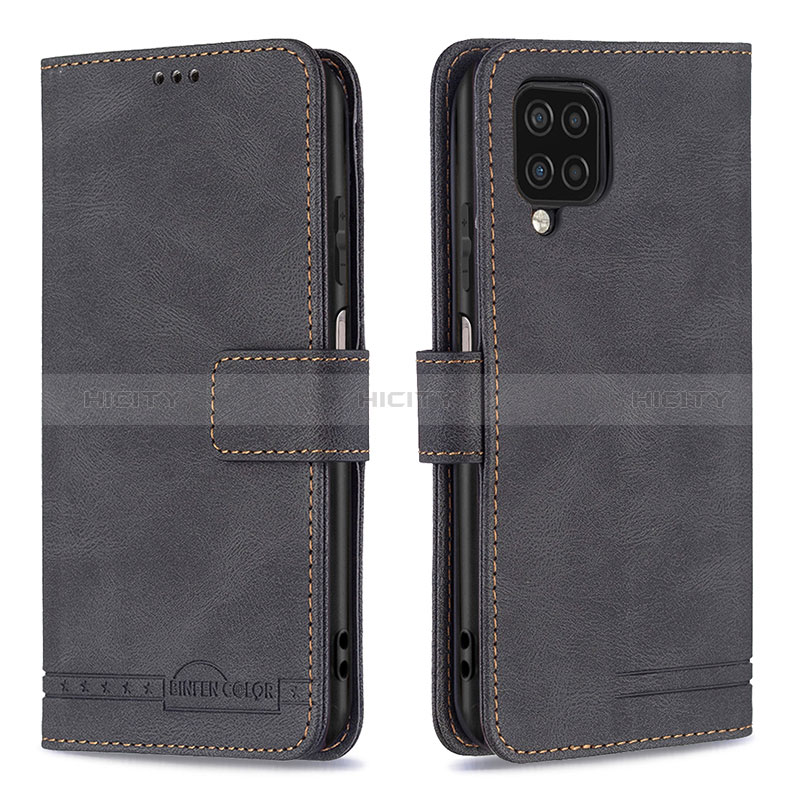 Funda de Cuero Cartera con Soporte Carcasa B05F para Samsung Galaxy A12