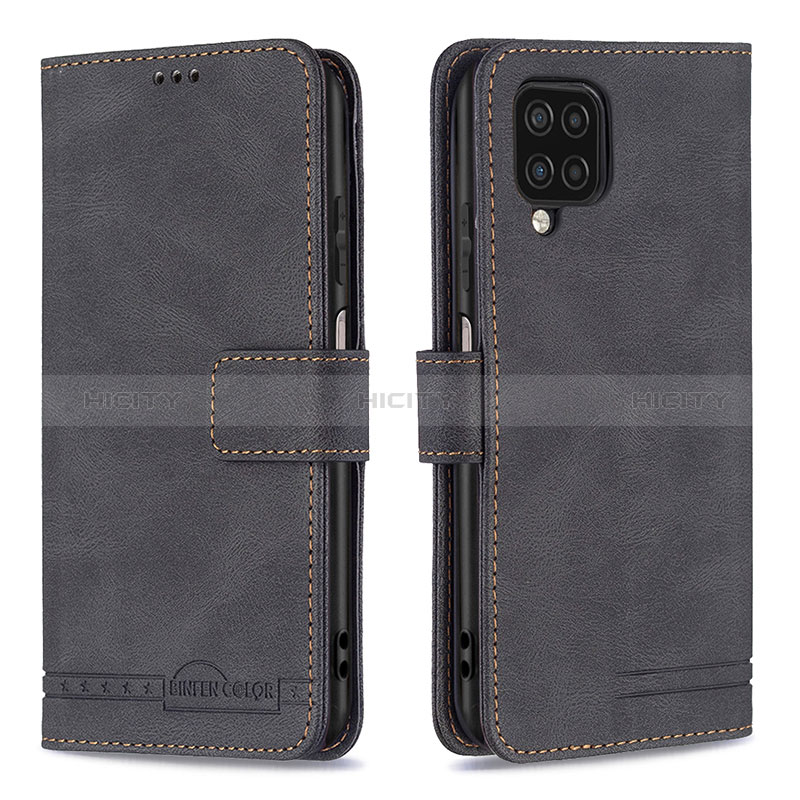 Funda de Cuero Cartera con Soporte Carcasa B05F para Samsung Galaxy A12 Nacho