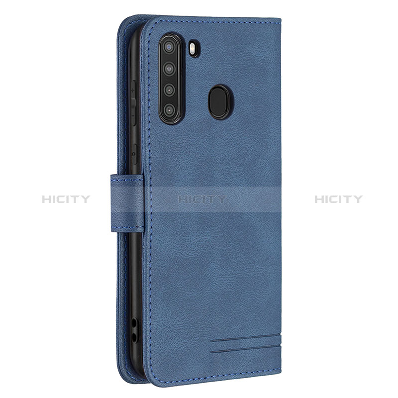 Funda de Cuero Cartera con Soporte Carcasa B05F para Samsung Galaxy A21