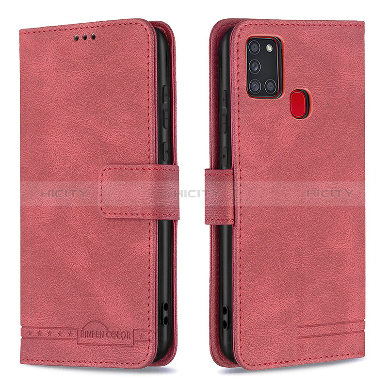 Funda de Cuero Cartera con Soporte Carcasa B05F para Samsung Galaxy A21s