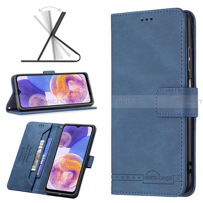 Funda de Cuero Cartera con Soporte Carcasa B05F para Samsung Galaxy A23 4G