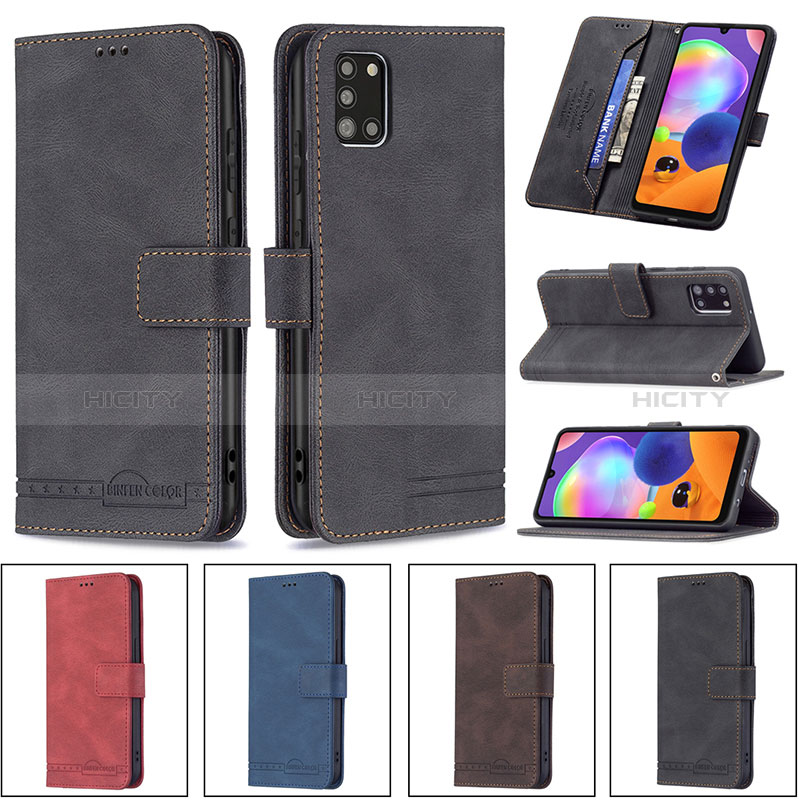 Funda de Cuero Cartera con Soporte Carcasa B05F para Samsung Galaxy A31