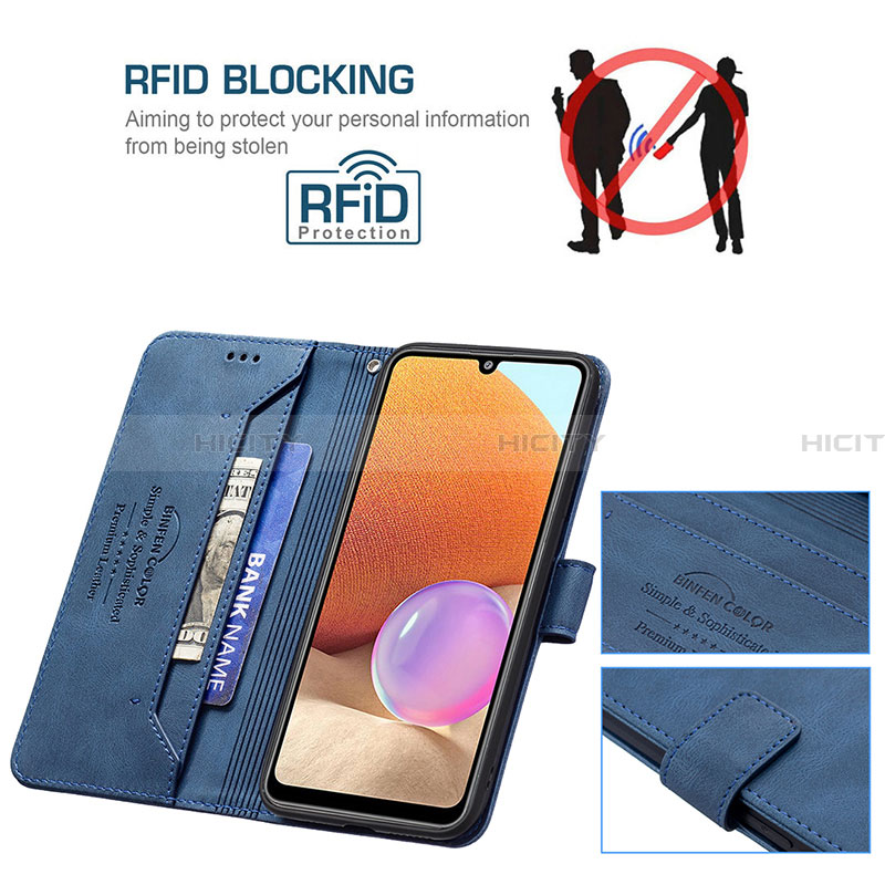 Funda de Cuero Cartera con Soporte Carcasa B05F para Samsung Galaxy A32 5G