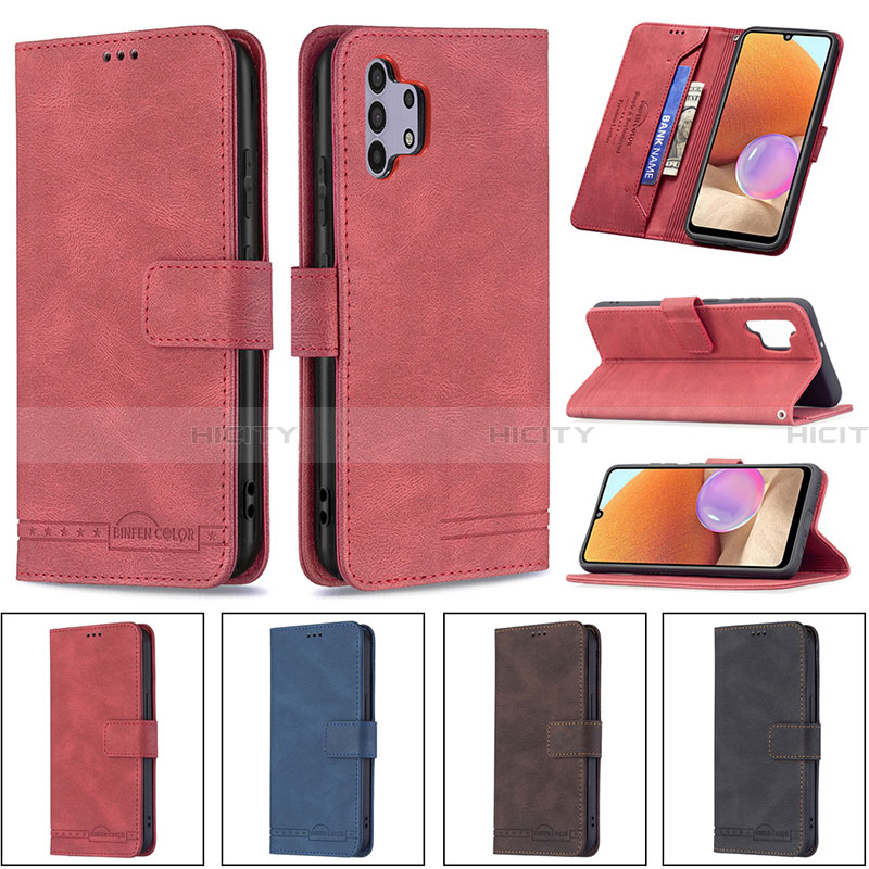 Funda de Cuero Cartera con Soporte Carcasa B05F para Samsung Galaxy A32 5G