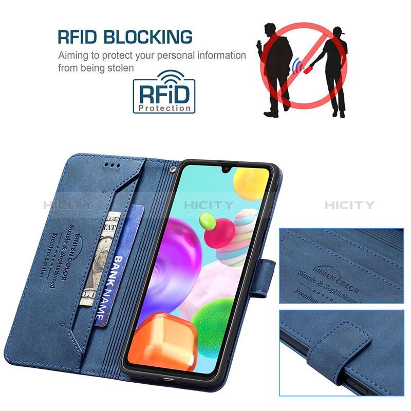 Funda de Cuero Cartera con Soporte Carcasa B05F para Samsung Galaxy A41