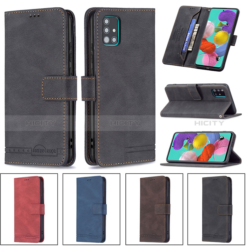 Funda de Cuero Cartera con Soporte Carcasa B05F para Samsung Galaxy A51 5G