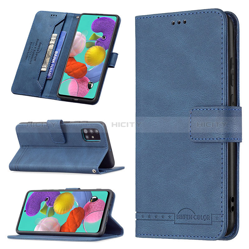 Funda de Cuero Cartera con Soporte Carcasa B05F para Samsung Galaxy A51 5G