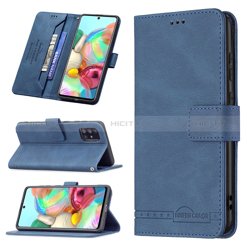 Funda de Cuero Cartera con Soporte Carcasa B05F para Samsung Galaxy A71 5G